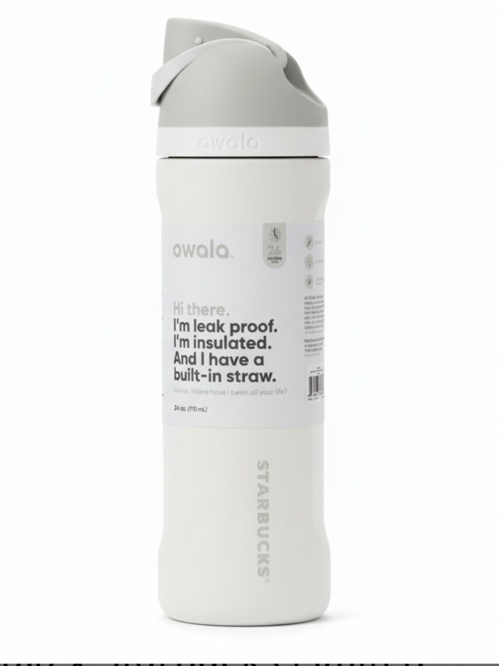 Starbucks x Owala Limited “Cold Foam” Stainless Steel 24oz Bottle Holiday 2025